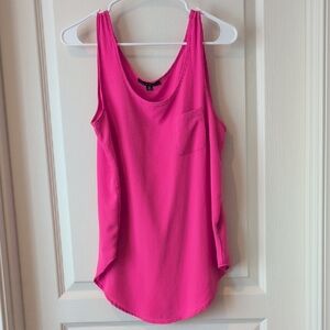 Haute Monde Pink Sleeveless Tank Top with Scoop Neckline